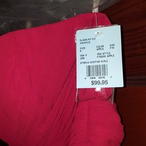 Davids Bridal Apple Chiffon Dress F15555 Size 8